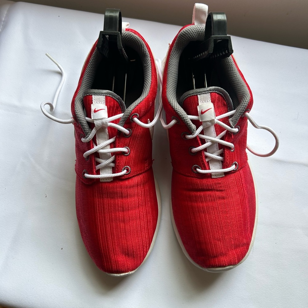 Nike Red and White Sneakers